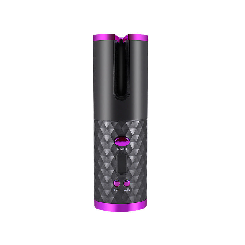 Rechargeable Automatic Hair Curler - Black / USB POLITICSLADY