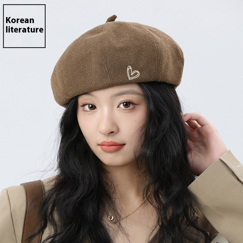 Love Beret Solid Color