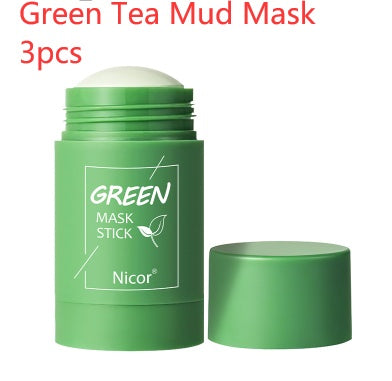 Cleansing Green Tea Mask Clay Stick - Green Tea Mud Mask 3pcs POLITICSLADY