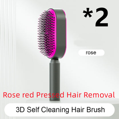 Self-Cleaning Hair Brush - Set E POLITICSLADY