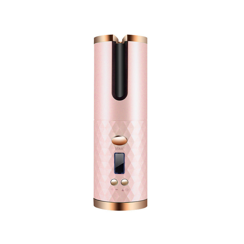 Rechargeable Automatic Hair Curler - Pink / USB POLITICSLADY