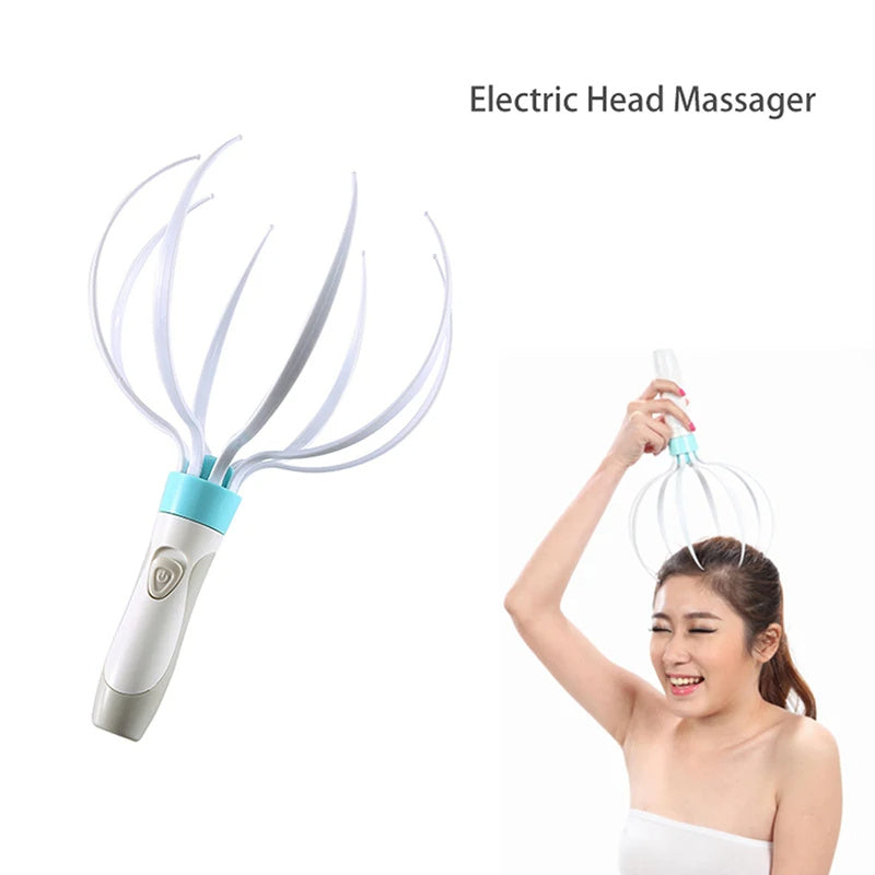 Head Massager Scalp Vibration - White POLITICSLADY