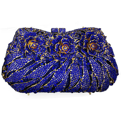 Amara Rose Diamonds Bag - Blue / 20cmX10.5X5cm POLITICSLADY