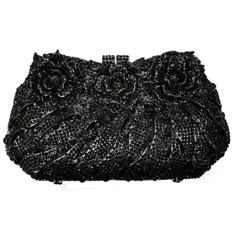 Amara Rose Diamonds Bag - Black / 20cmX10.5X5cm POLITICSLADY