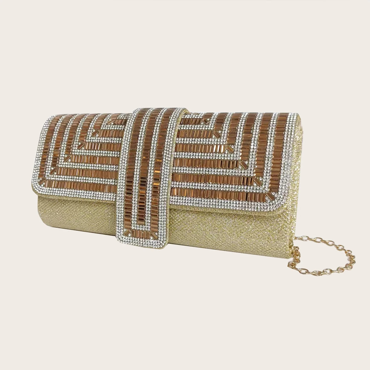 Party Clutch Bag - Gold POLITICSLADY