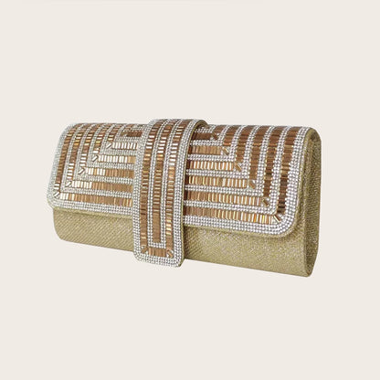 Party Clutch Bag - Gold POLITICSLADY