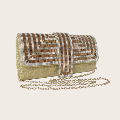 Party Clutch Bag - Gold POLITICSLADY