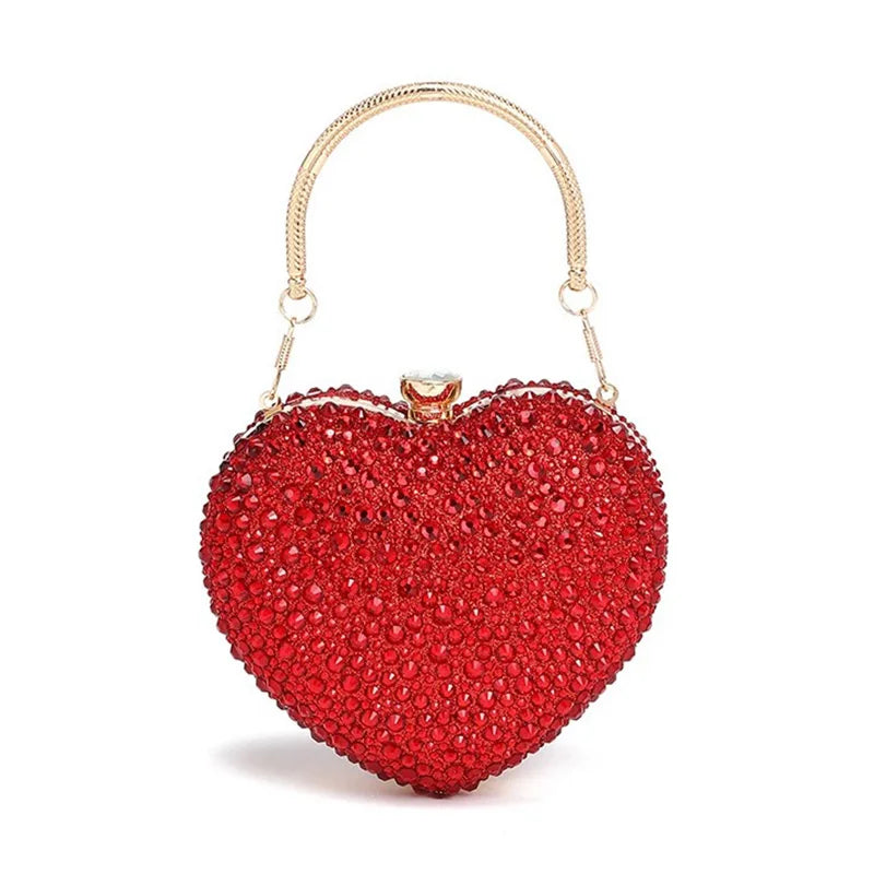 Diamond Inlay Heart Shape - Red POLITICSLADY