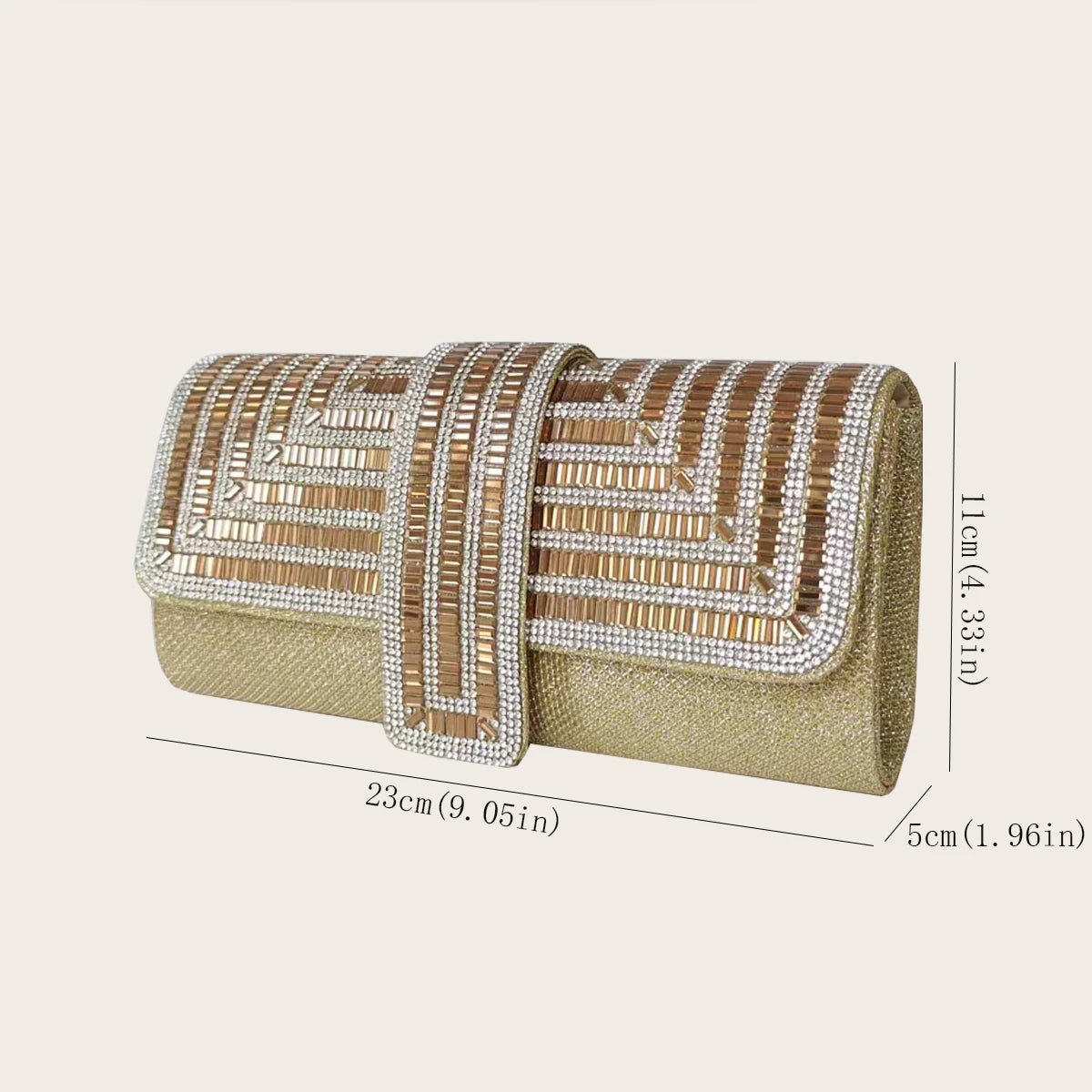 Party Clutch Bag - Gold POLITICSLADY