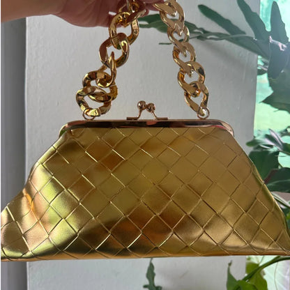 Valentina Crossbody Bag - Gold POLITICSLADY