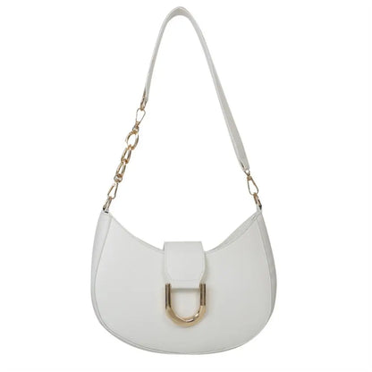 Bondi Leather Shoulder Bag - white POLITICSLADY