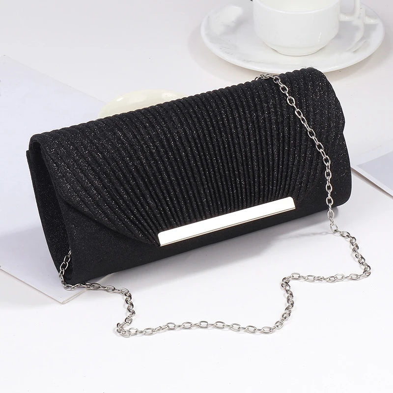 Elegant Clutch Bag - black POLITICSLADY