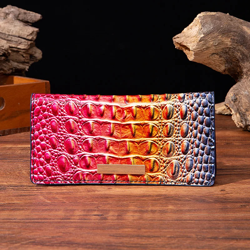 Fashionable crocodile wallet - RoseBlue POLITICSLADY