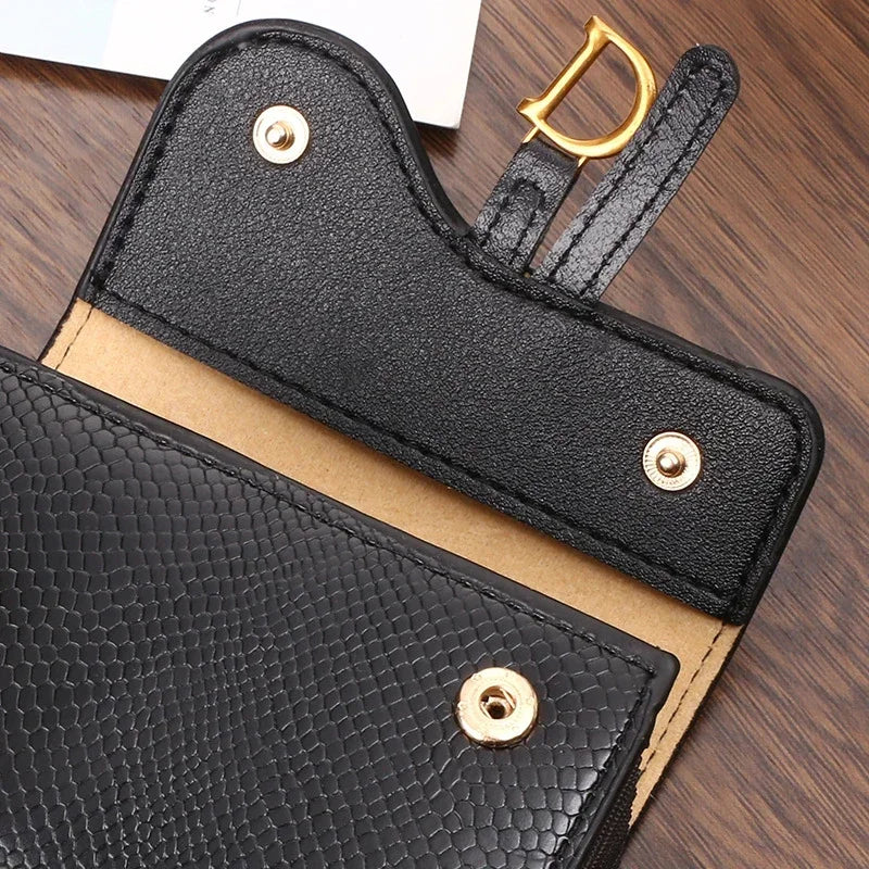 Short Wallet Small Luxury - Black 2 POLITICSLADY