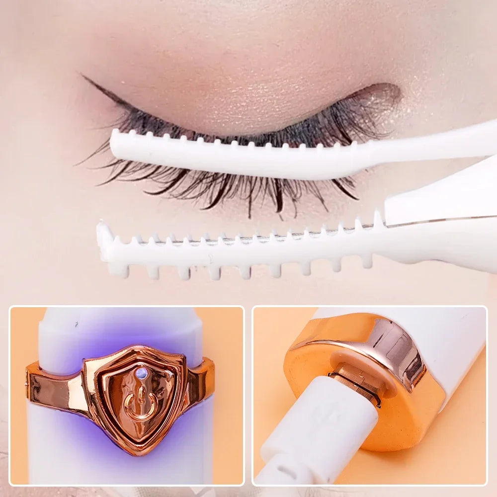 Intelligent Temperature Control Styling Make Up Eyelashes Curl - White POLITICSLADY