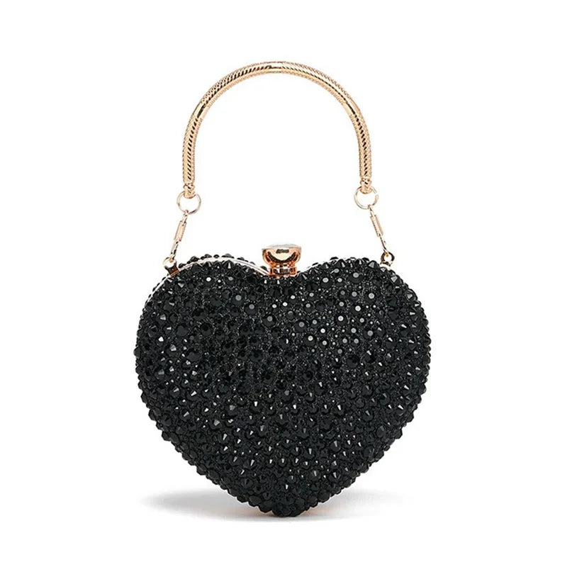 Diamond Inlay Heart Shape - Black POLITICSLADY