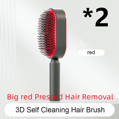 Self-Cleaning Hair Brush - Black gold POLITICSLADY