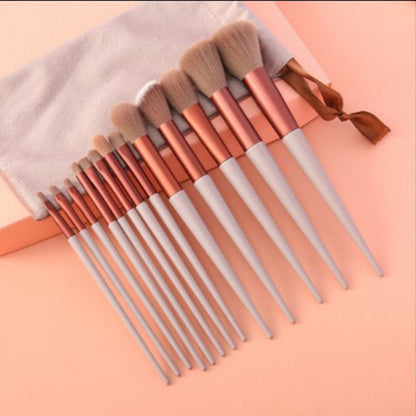 13-Piece Makeup Brush Set - 13coffee OPP Bags POLITICSLADY