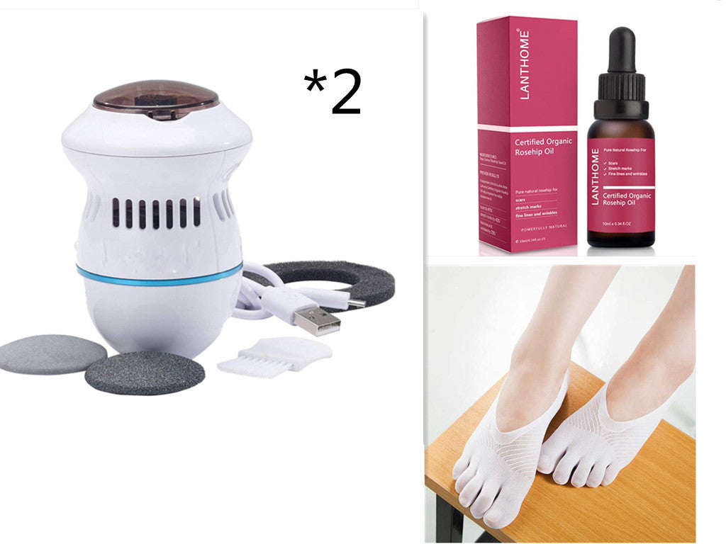 Multifunctional Electric Foot File Grinder Machine - Beige POLITICSLADY