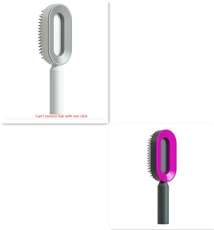 Self-Cleaning Hair Brush - Black gold POLITICSLADY